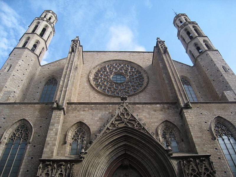 gotick kostolk Santa Maria del Mar