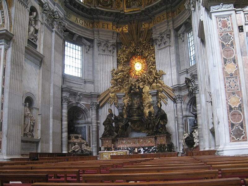 Bazilika sv. Petra - Berniniho trn sv. Petra