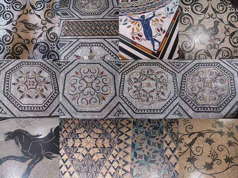 Vatiknske mze - mozaikov podlahy