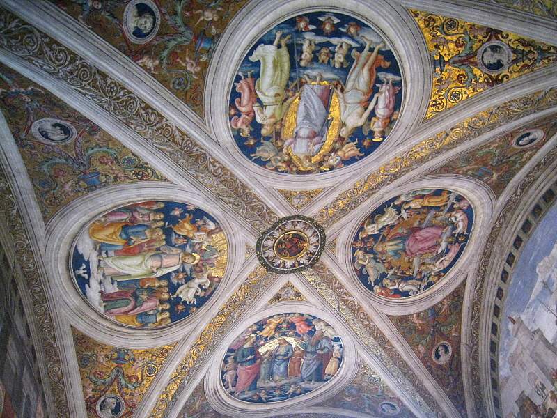 Raffaello - strop v miestnosti Poiar v Borgo