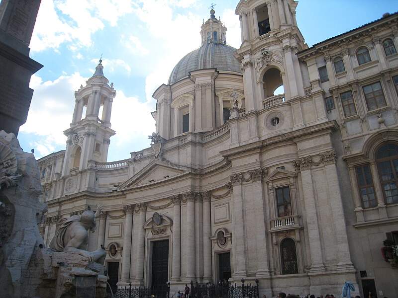 Borrominiho Kostol sv. Agnesy na nmest Piazza Navona