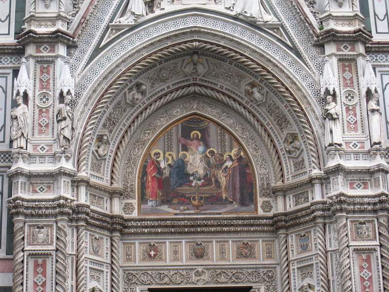Bazilika Santa Maria del Fiore - detail fasdy