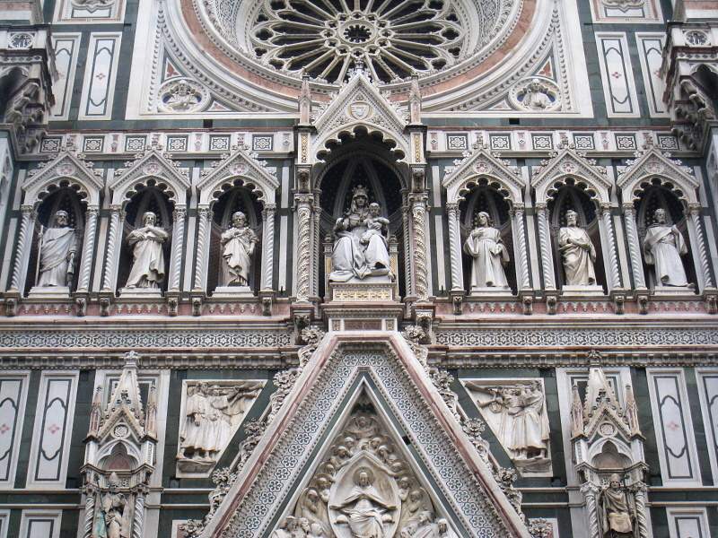 Bazilika Santa Maria del Fiore - detail fasdy