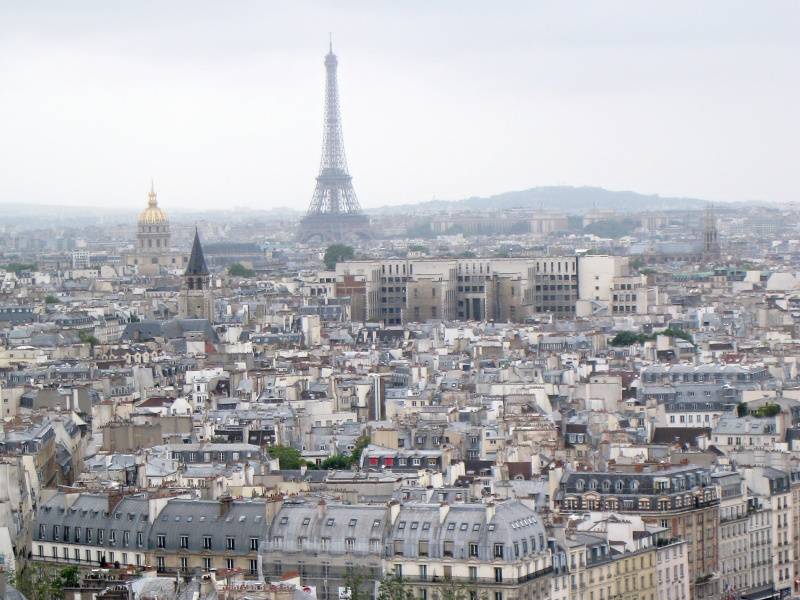 Notre Dame - vyhliadka na vei - Eiffelovka a Invalidova