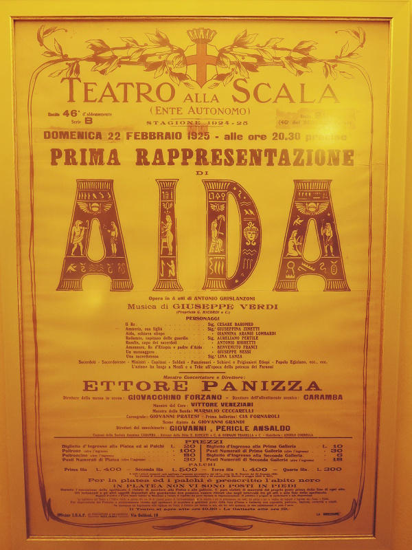 mzeum La Scala - premira Aidy