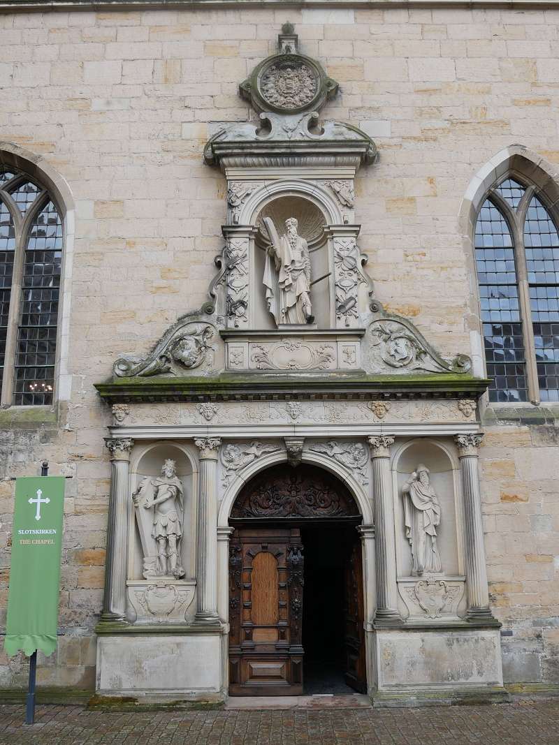 Kronborg, vstup do zmockej kaplnky