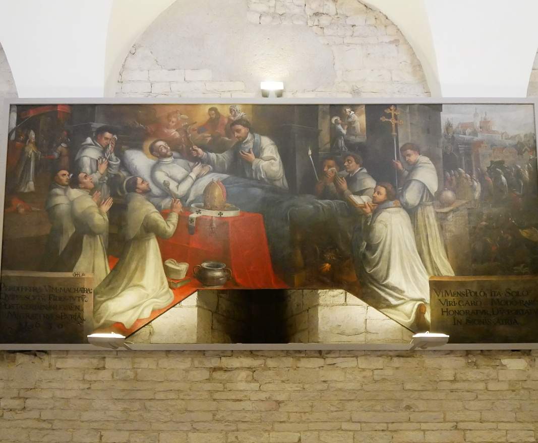 Strahovsk kltor - Romnske sly - obraz J.J.Heringa - sv. Norbert na smrtenej posteli