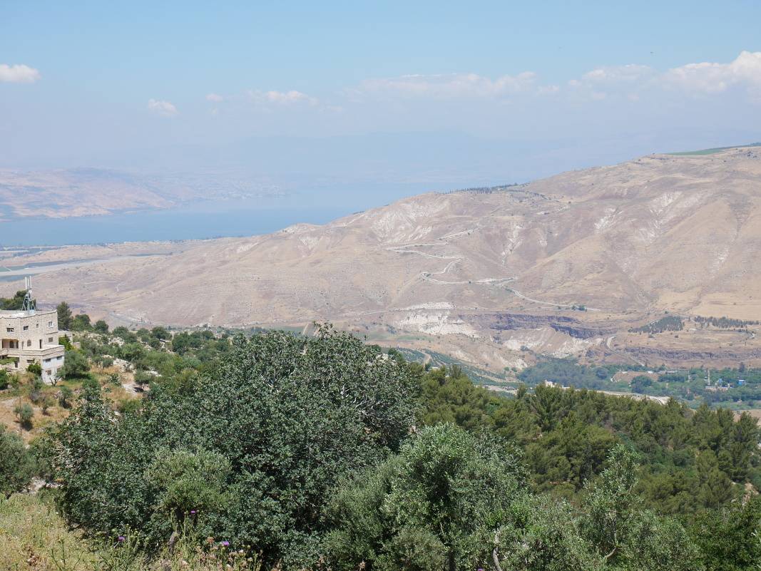 Golansk viny a Galilejsk more