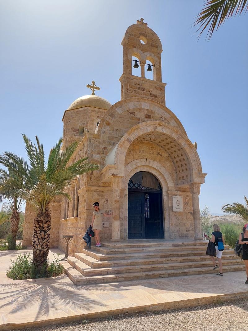 Miesto krstu Jeia Krista - kostol Grckej ortodoxnej cirkvi