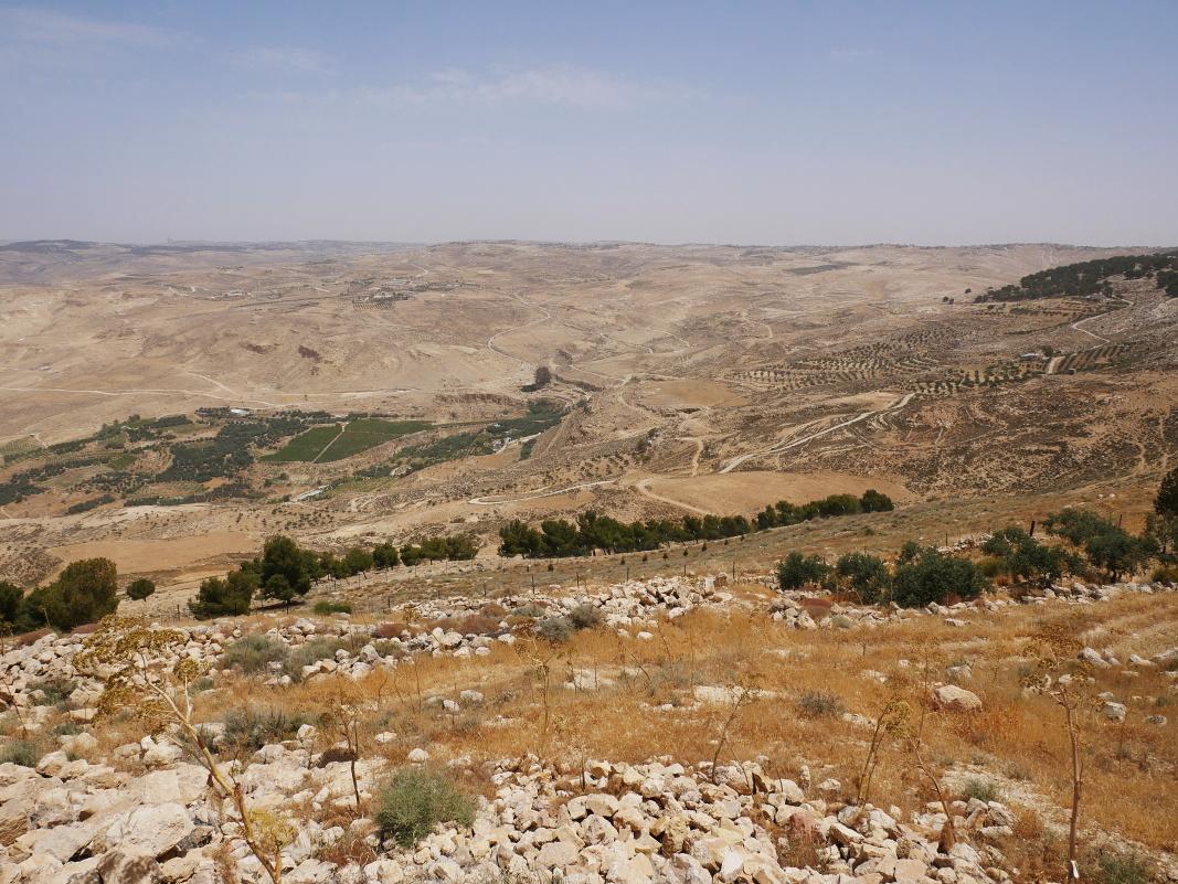 Hora Nebo - vhad na Jordnsko, tu oddychovali Izraeliti
