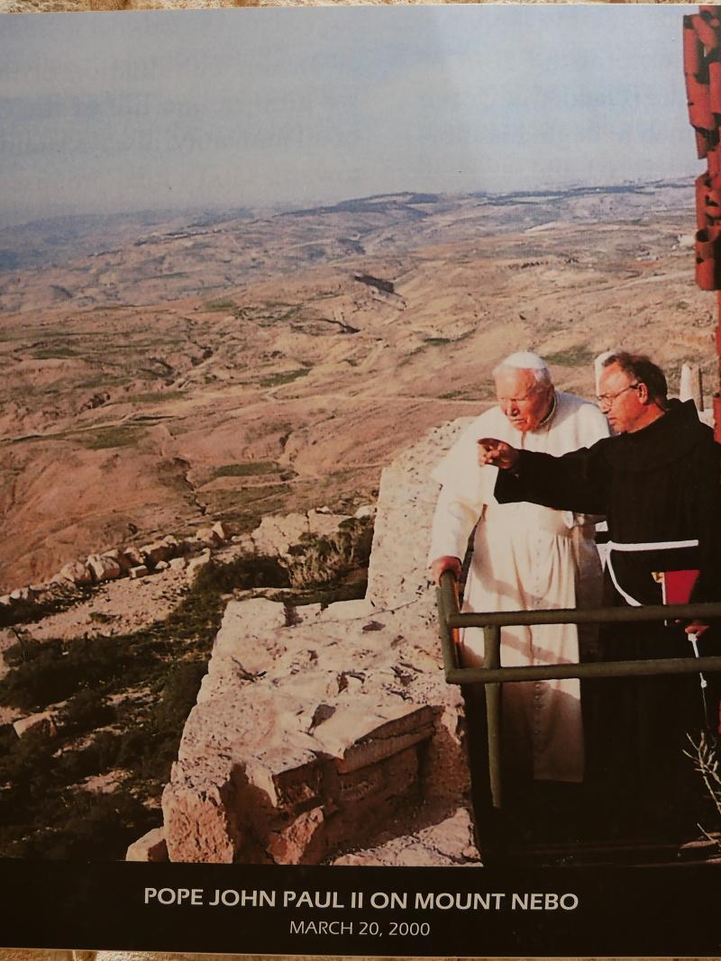 Hora Nebo - Jn Pavol II. na hore Nebo r. 2000