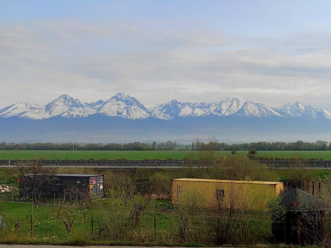 Tatry z vlaku