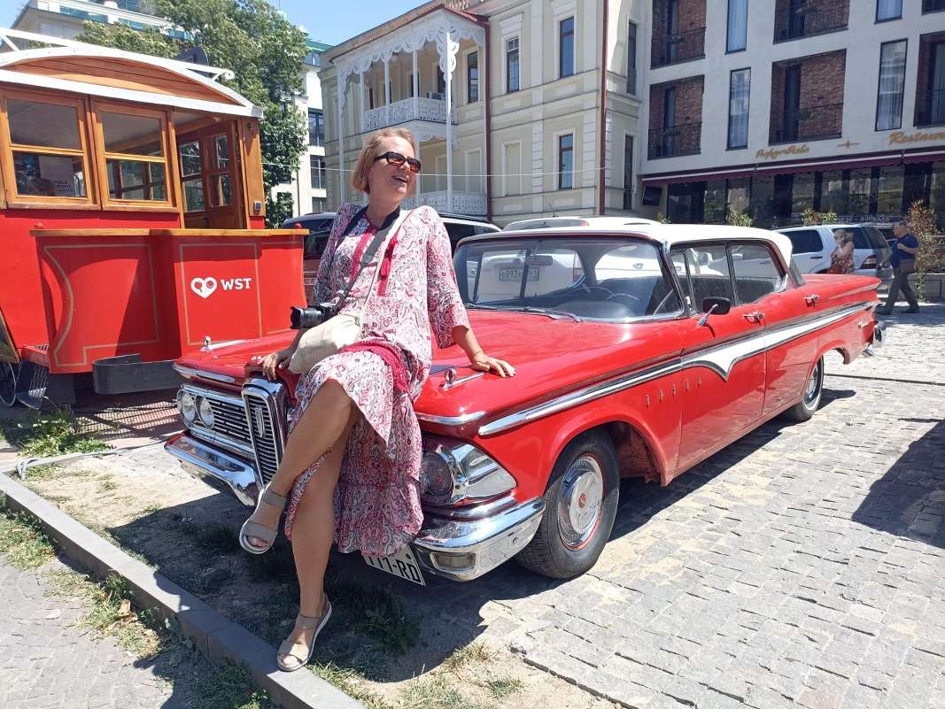 Ulica Nikoloza Baratashviliho - modelka :D