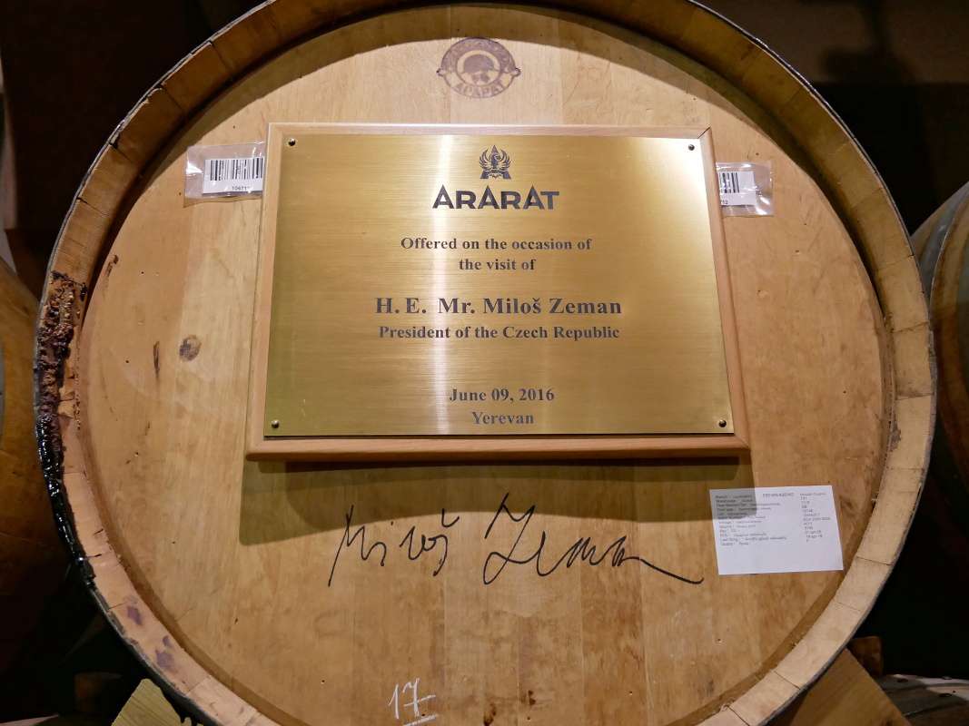 Múzeum Ararat brandy - zlaté sudy