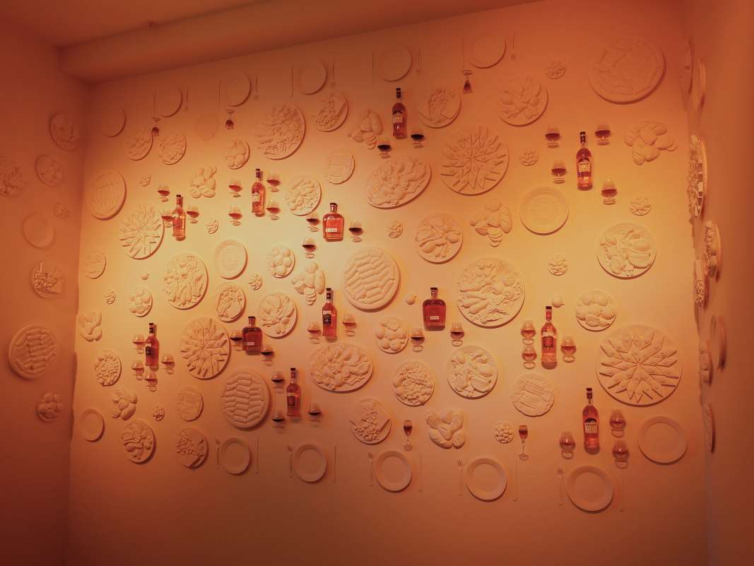 Múzeum Ararat brandy - stena po ceste do ochutnávkovej miestnosti