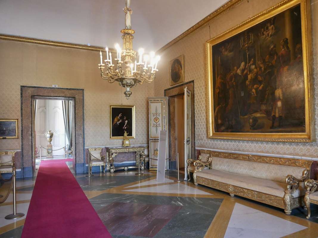 Sála Márie Kristíny - prvá manželka Ferdinanda II., kráľovská obliekáreň, od 19.st Ministerská sála
