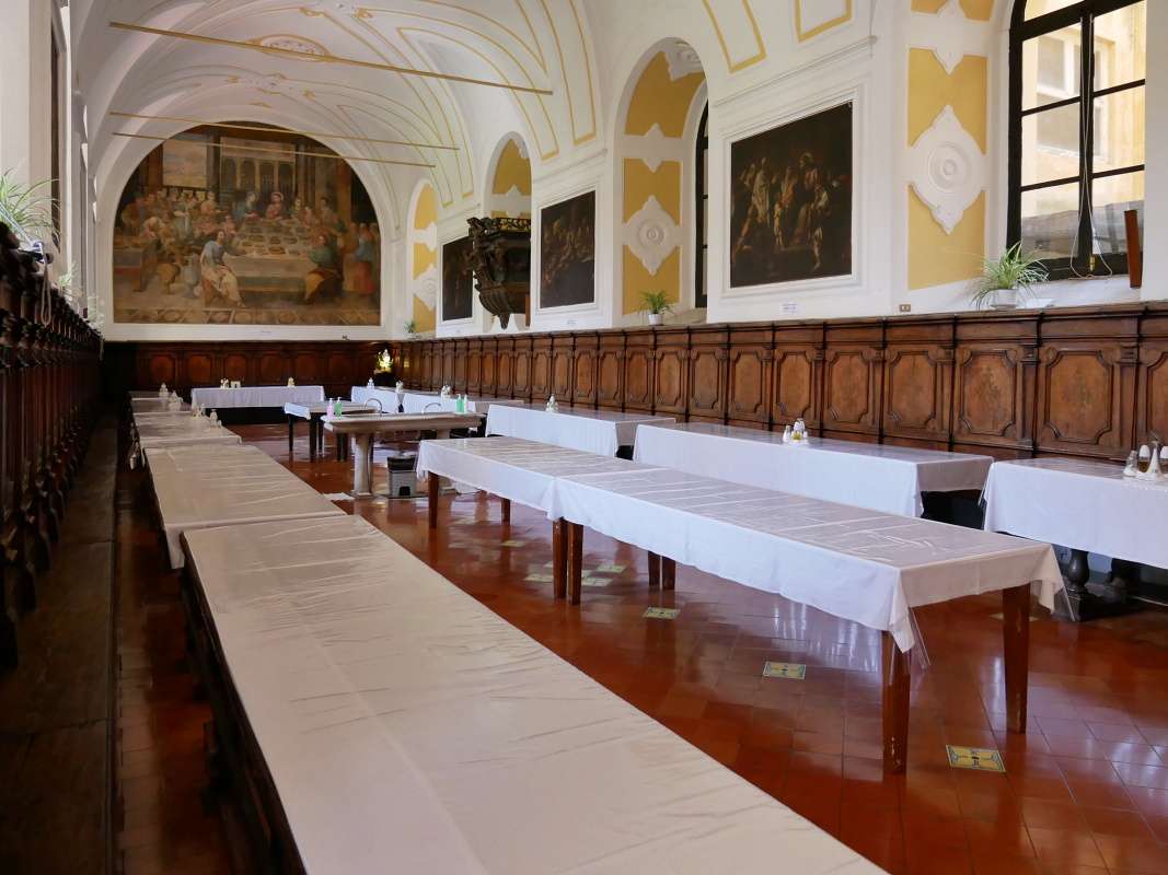 Kláštor San Gregorio Armeno - refektár(jedáleň) mníšok, r. 1685