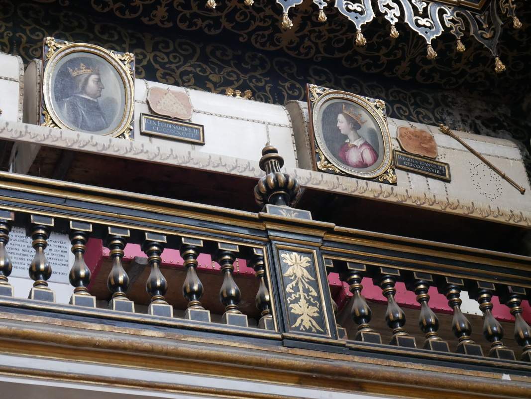 Kostol sv. Dominika - pohrebná kaplnka Aragóncov, Ferdinand II., Giovanna IV.