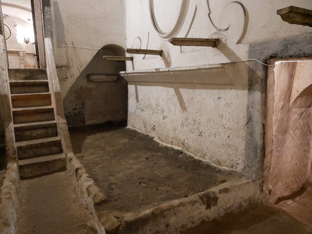 Kostol sv. Dominika - krypta, priestory na vysušovanie a balzamovanie tiel pred uložením do sarkofágu