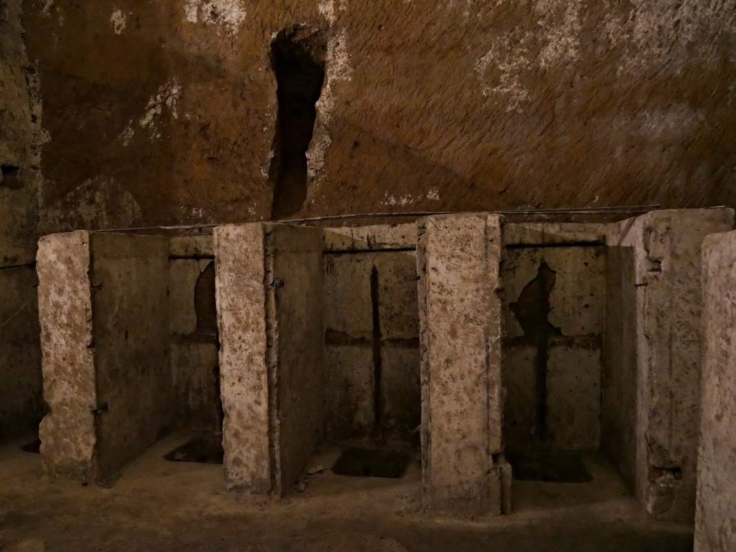 Napoli Sotterranea - wc z II. sv. vojny