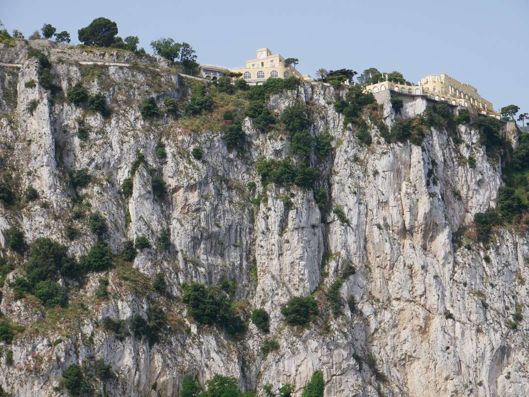 začiatok Anacapri na skale