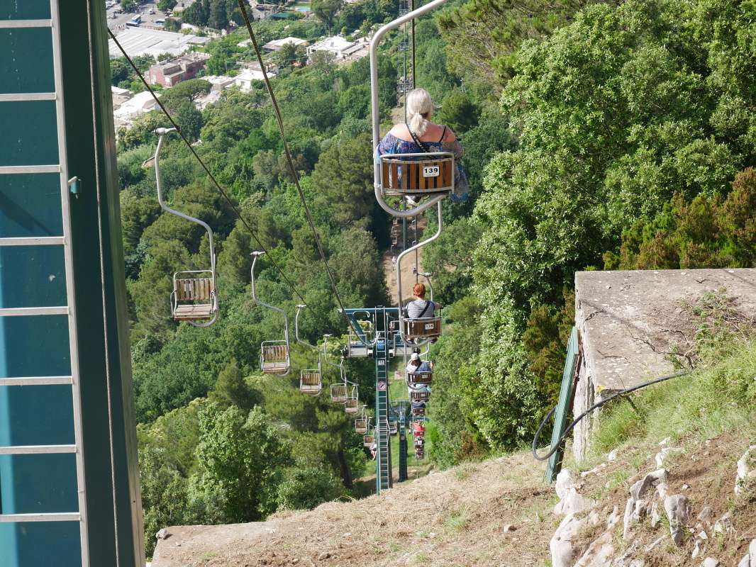 Lanovka naspäť do Anacapri