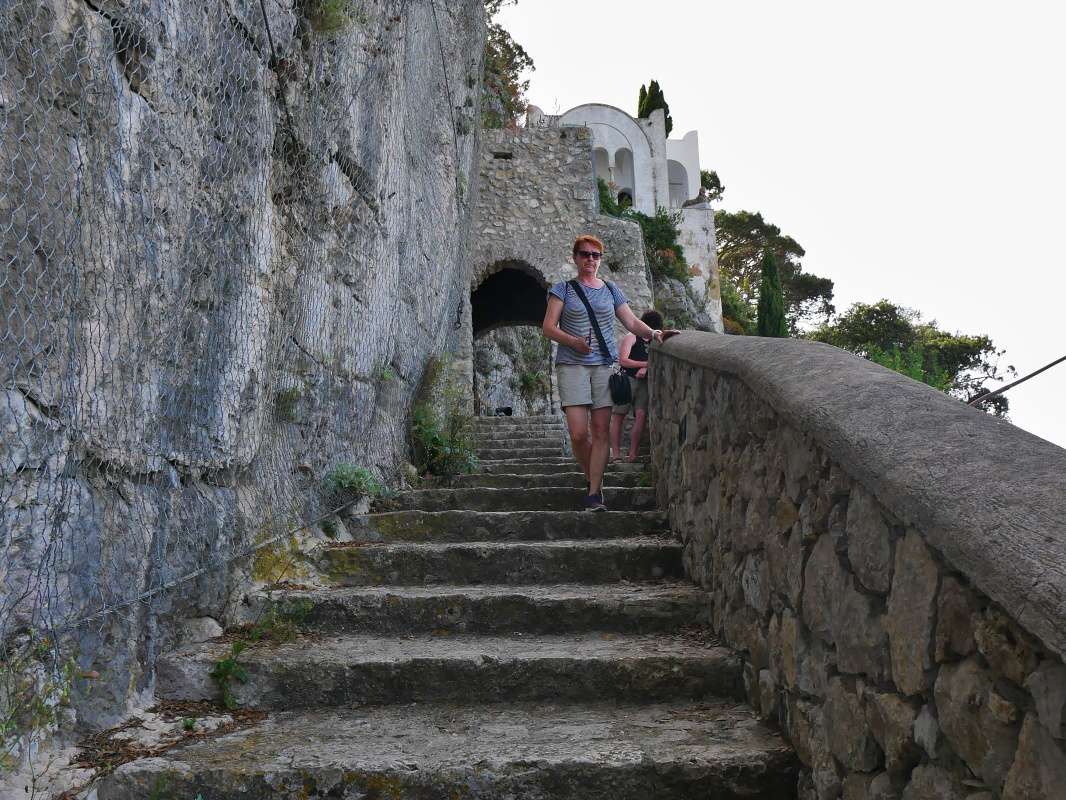 Fénické schody z Anacapri do Mariny Grande