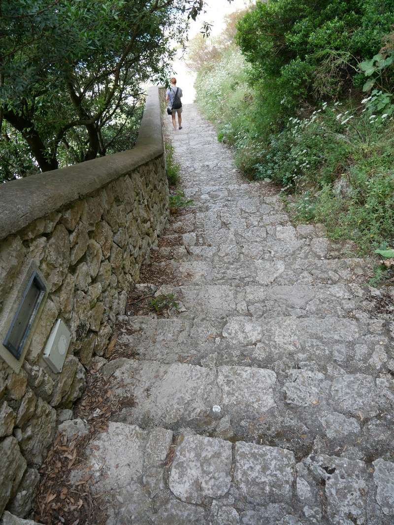 Fénické schody z Anacapri do Mariny Grande