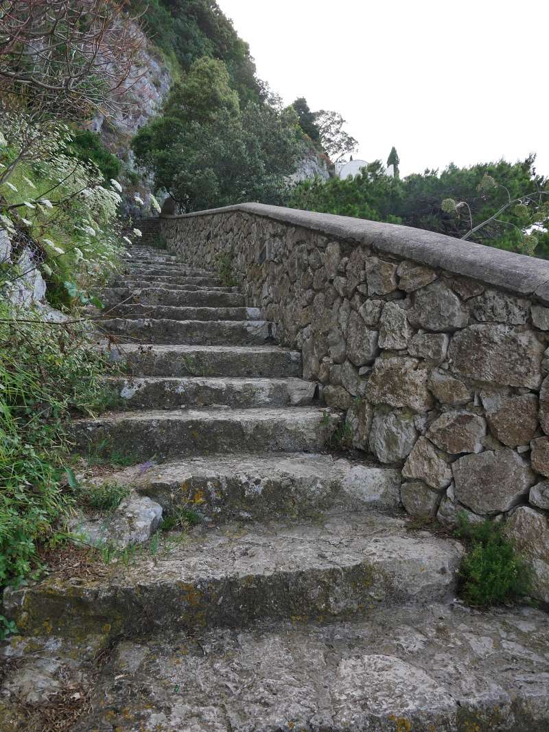 Fénické schody z Anacapri do Mariny Grande