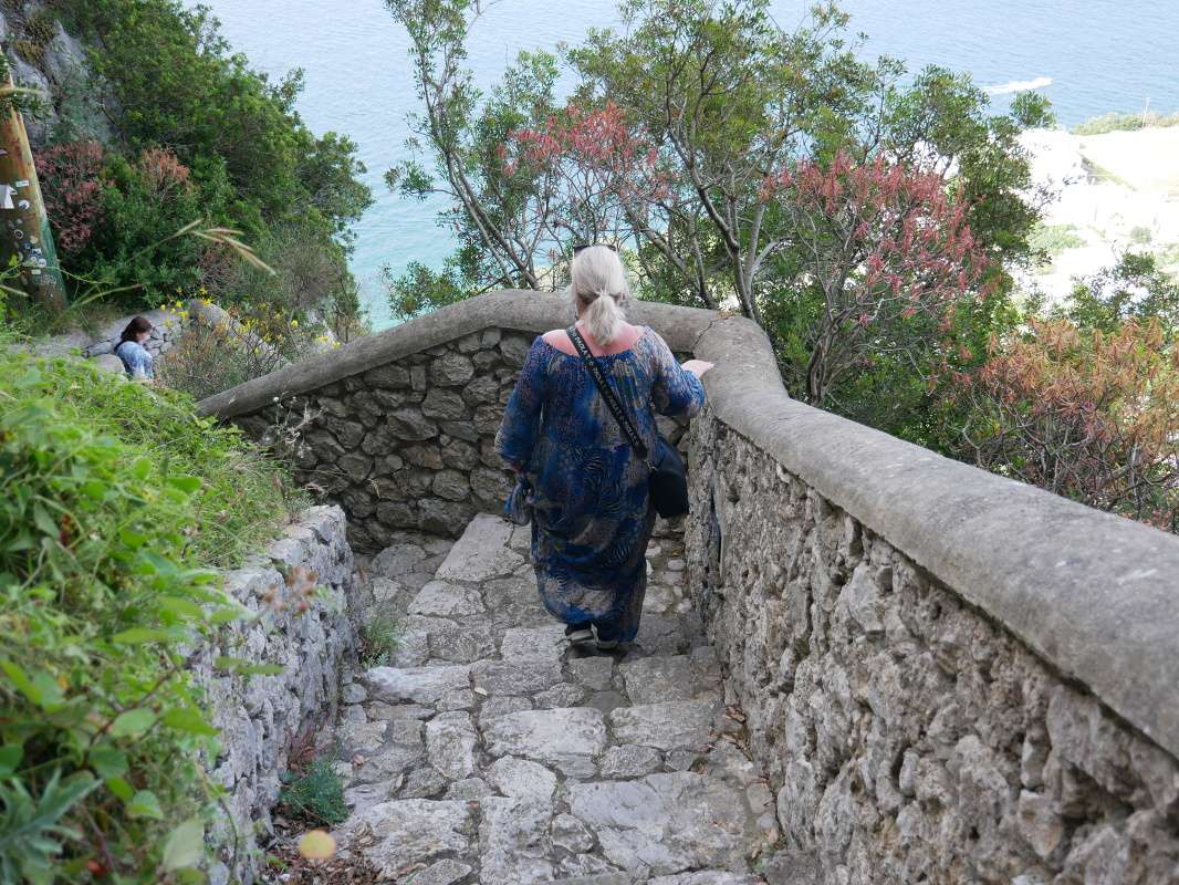 Fénické schody z Anacapri do Mariny Grande