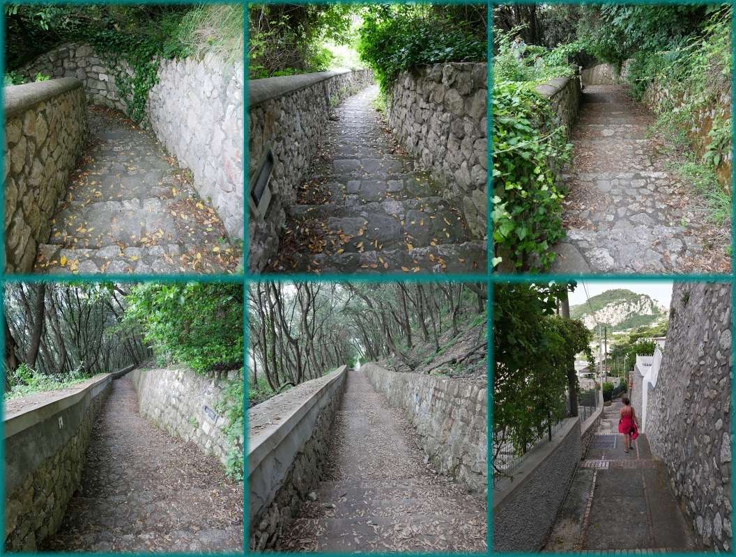 Fénické schody z Anacapri do Mariny Grande