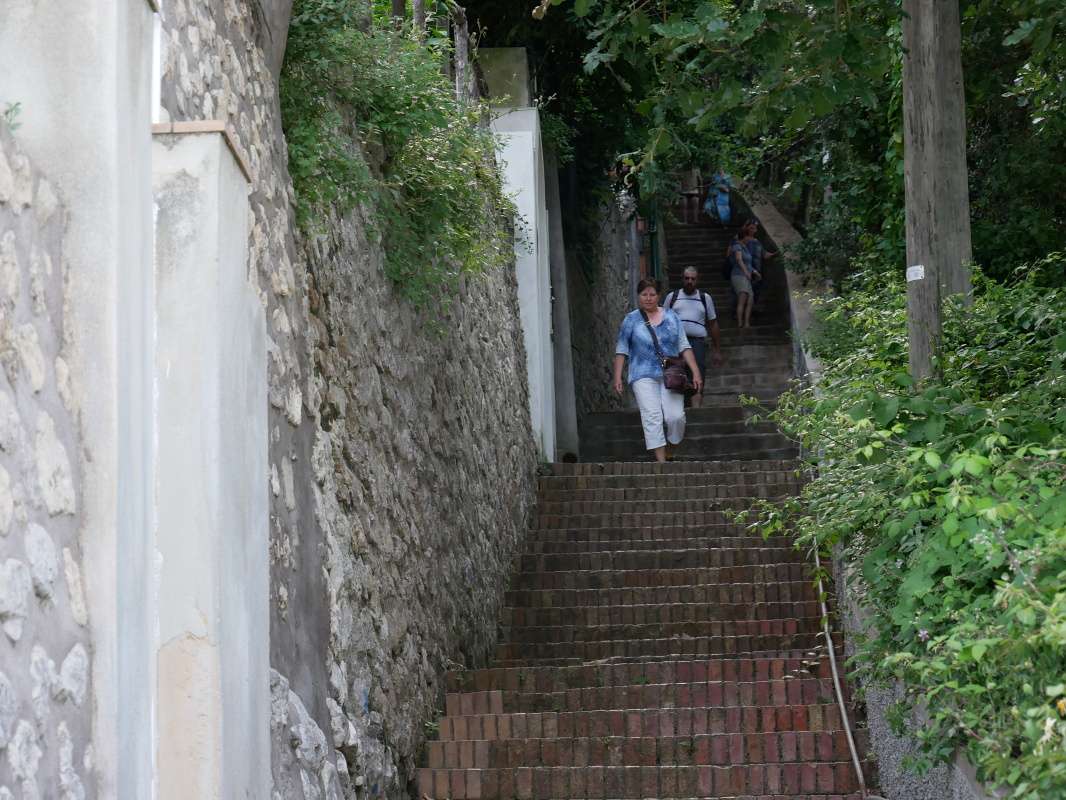 Fénické schody z Anacapri do Mariny Grande