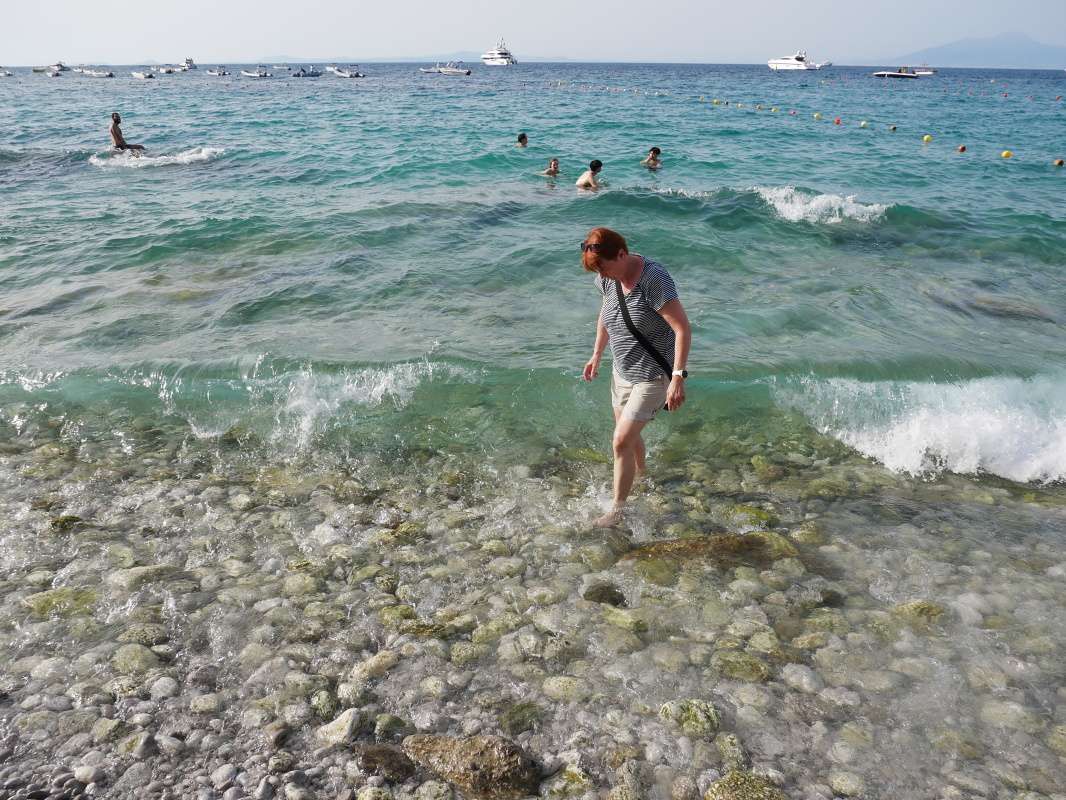 Mini pláž pri Marina Grande