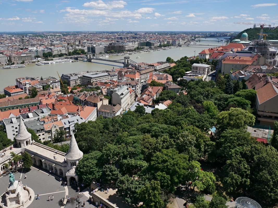 Matyášov kostol - Budínsky hrad a Széchenyi reťazový most