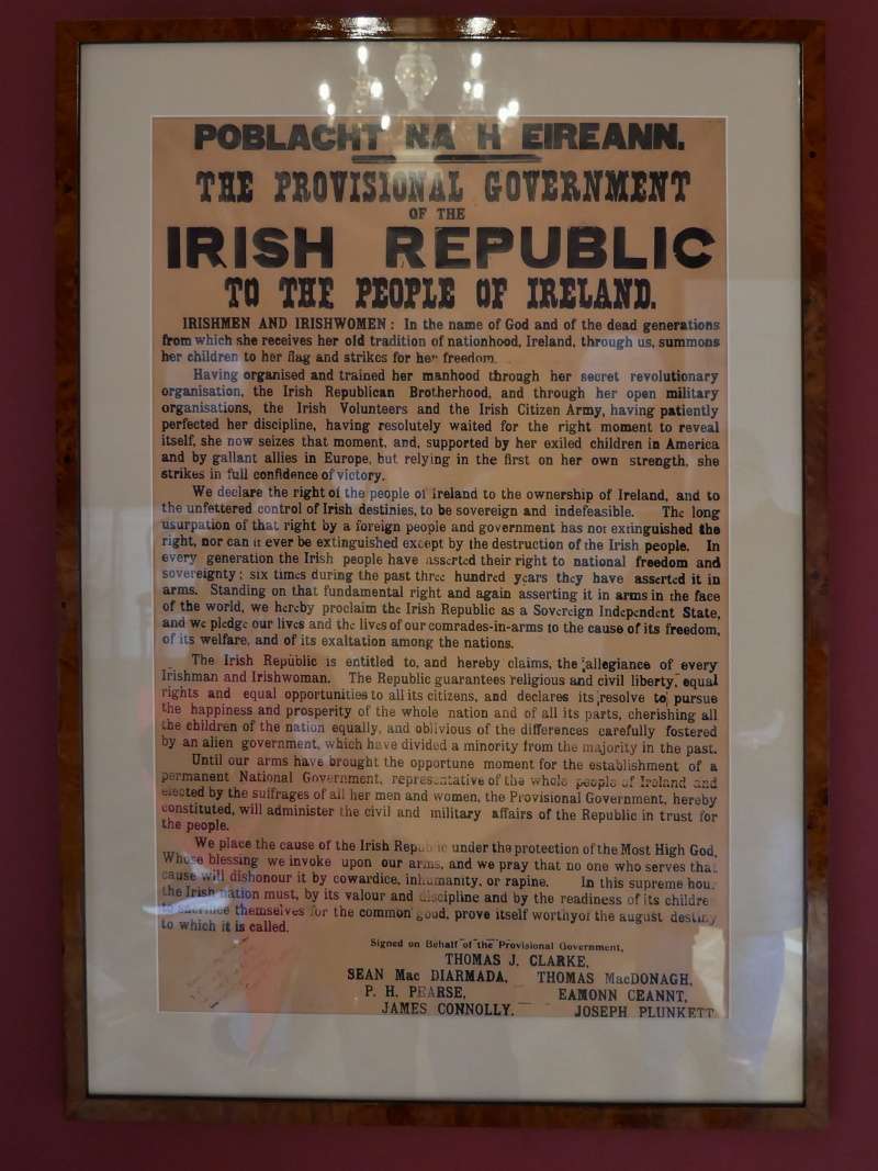 Dublinský zámok, štátne apartmány, izba Jamesa Connollyho