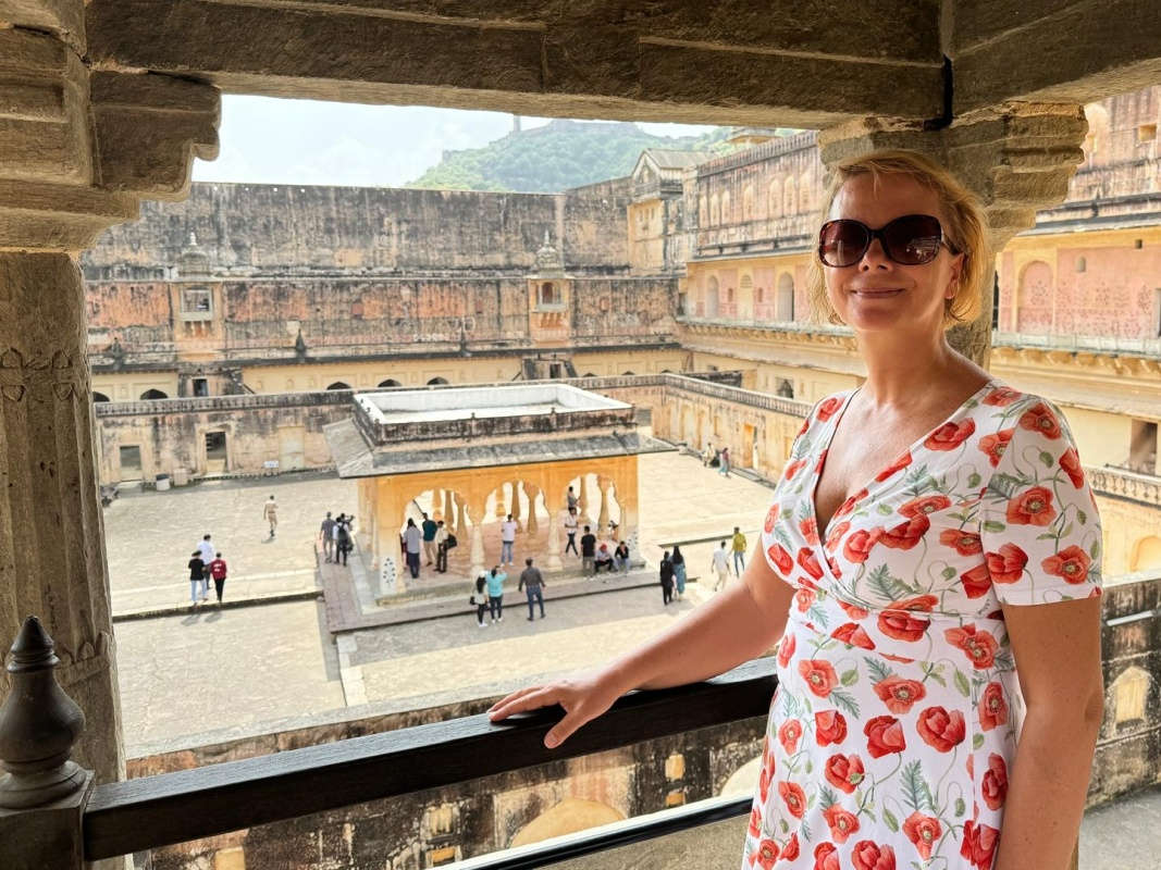 Amber Fort - Štvrté nádvorie Zenana - výhľad ako mala maharadžova manželka :)