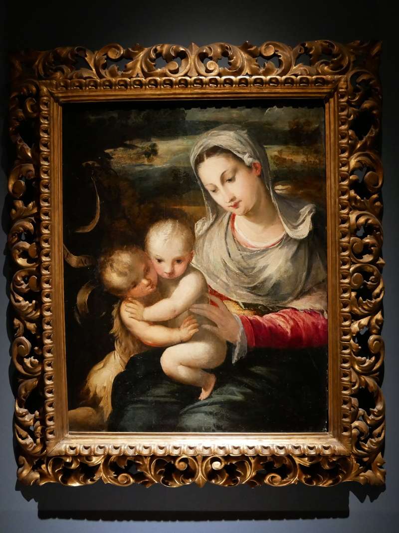 Mdina - Katedrálne múzeum, Madona s dieťaťom a Jánom Krstiteľom, 16.st.