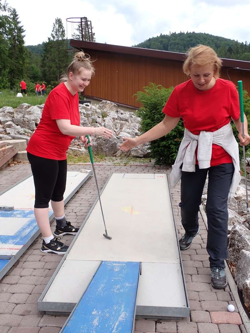 Minigolf po obede