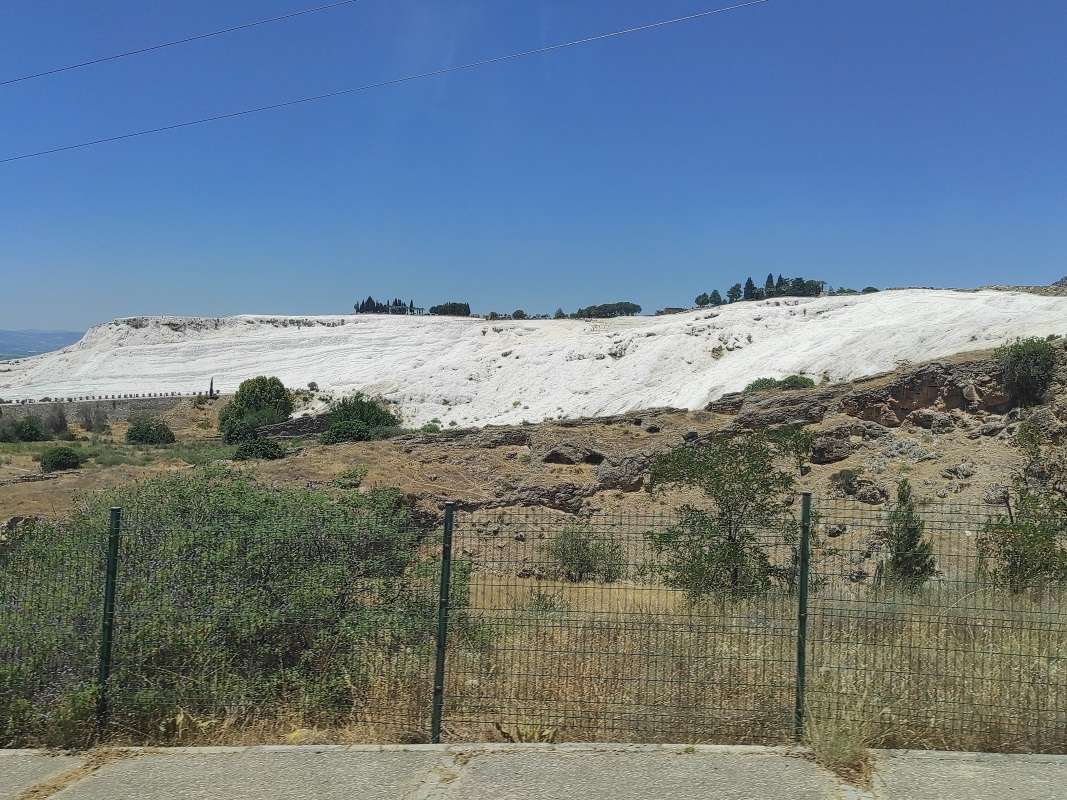 Pamukkale z autobusu