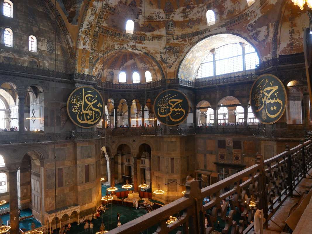 Hagia Sofia - smer k vstupu, zadná časť