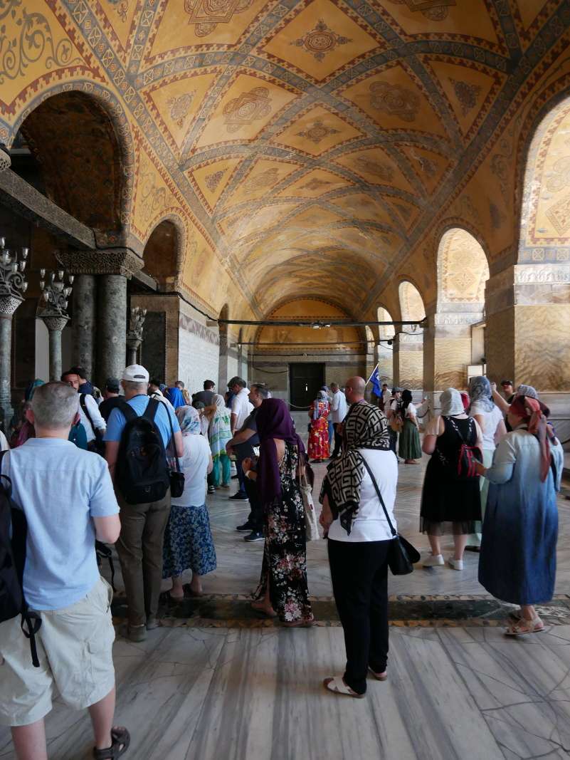 Hagia Sofia - galéria v zadnej časti