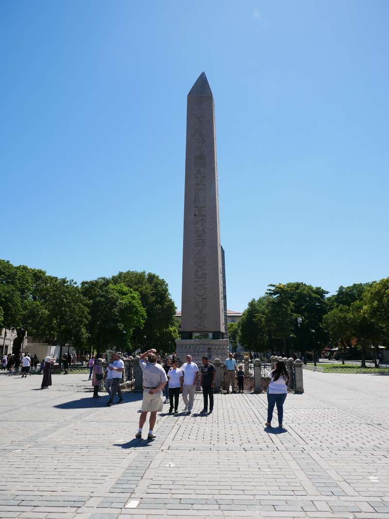 Námestie Sultanahmet - egyptský obelisk, cca r. 1500 pred n.l.