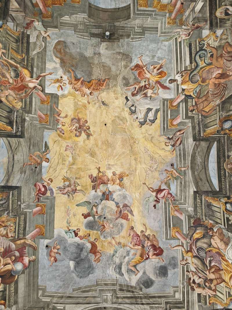 Strop, fresky Štefana Vörösa, r. 1750-58