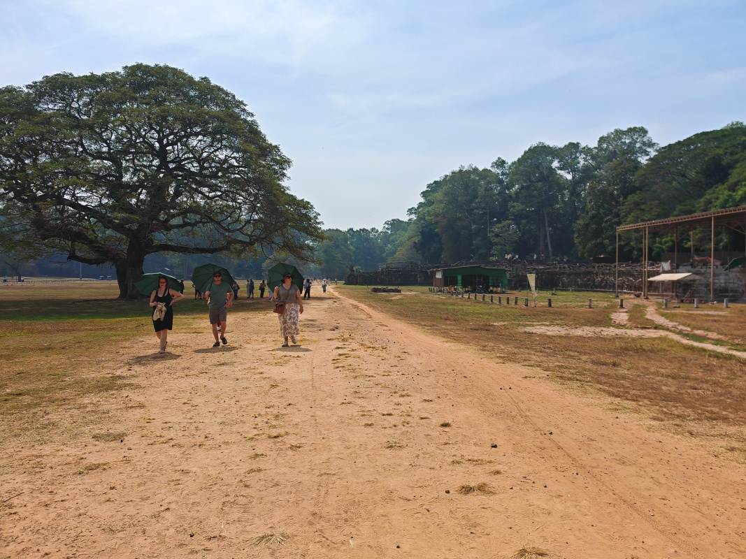 Toto sme prešli - vpravo Terasa slonov