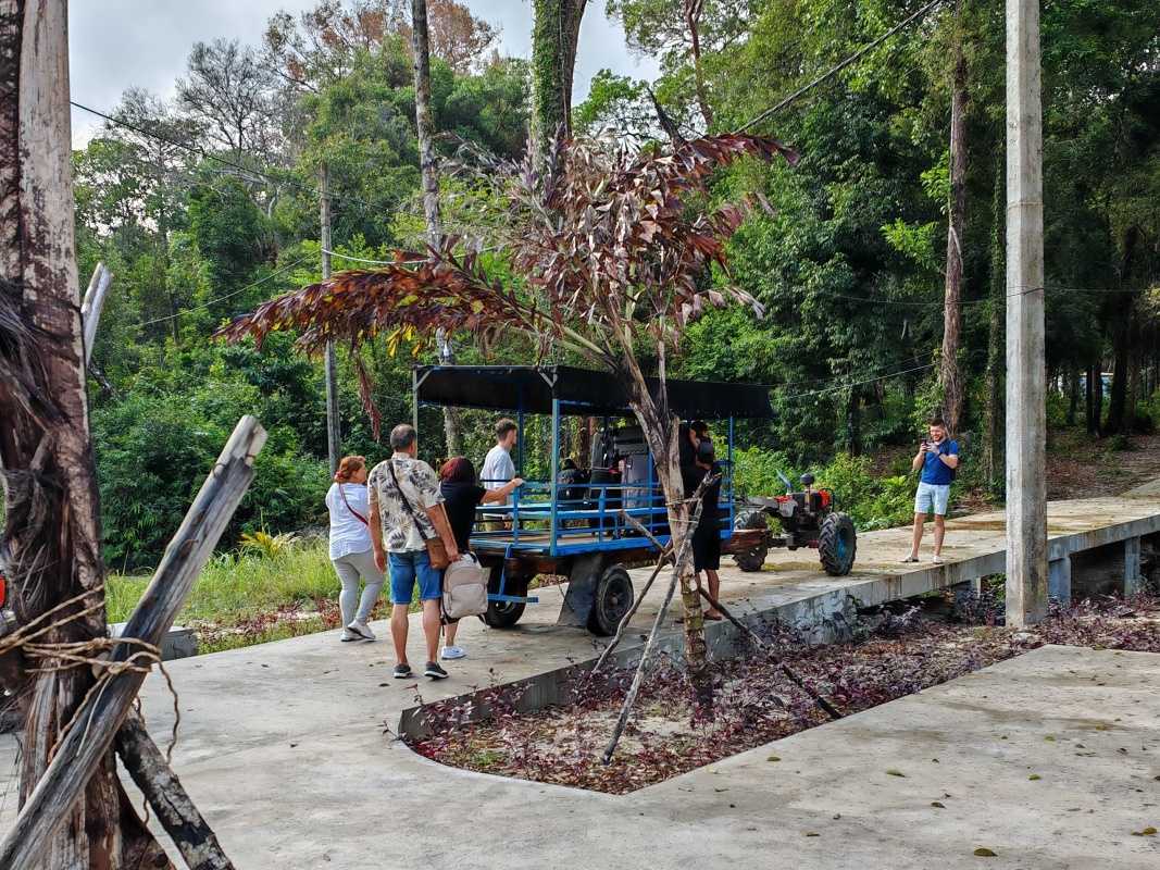 Traktor (išli sme na 2 traktoroch)