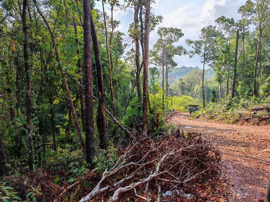 Jazda vnútrozemím ostrova na traktore