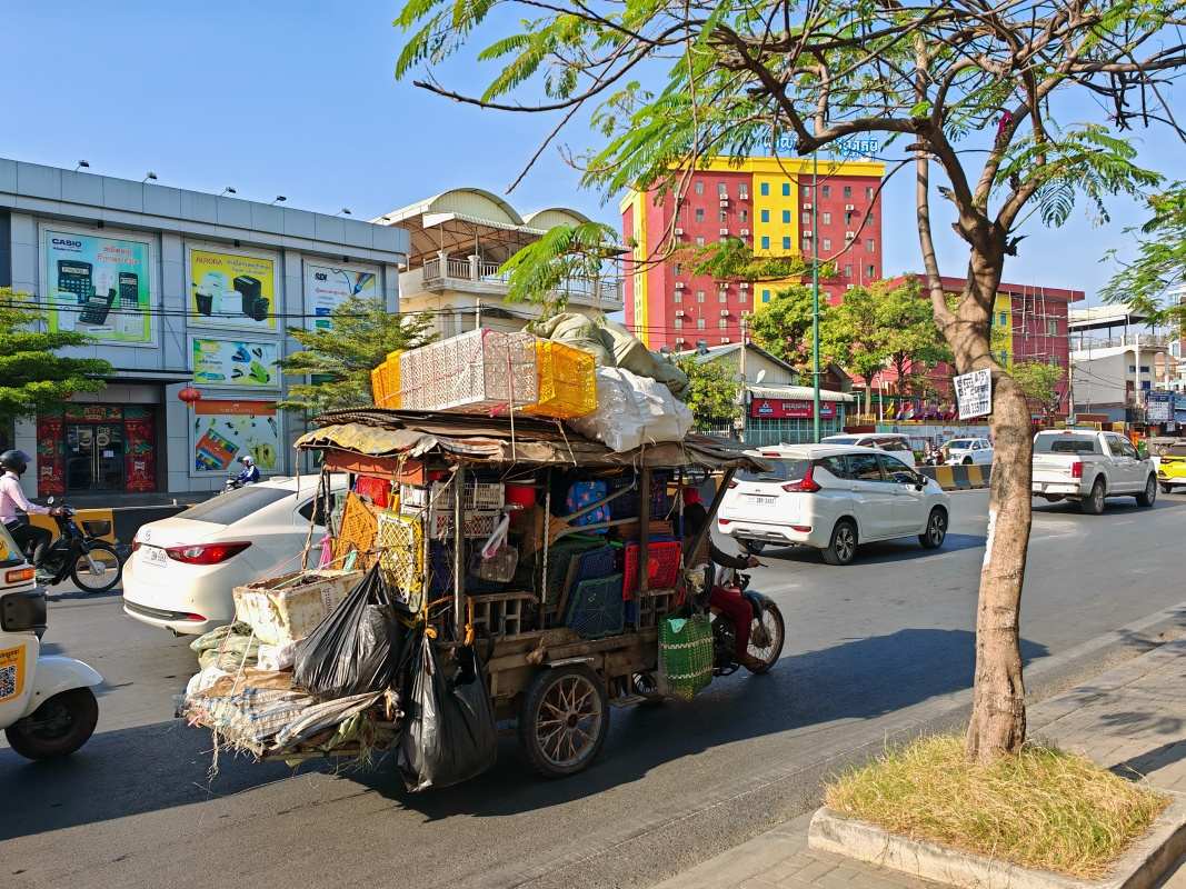 Phon Penh - pred autobusovou stanicou