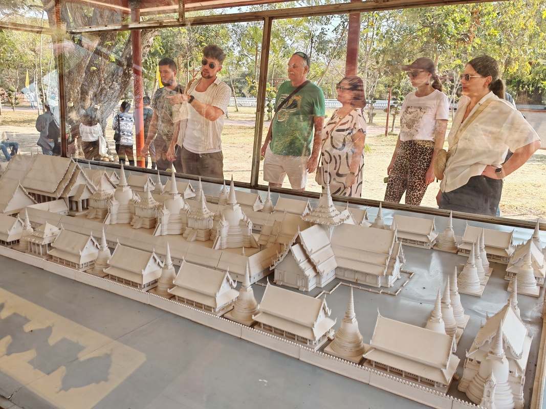 Wat Phra Si Sanphet - maketa chrámu v dobe kráľovstva Ayutthaya