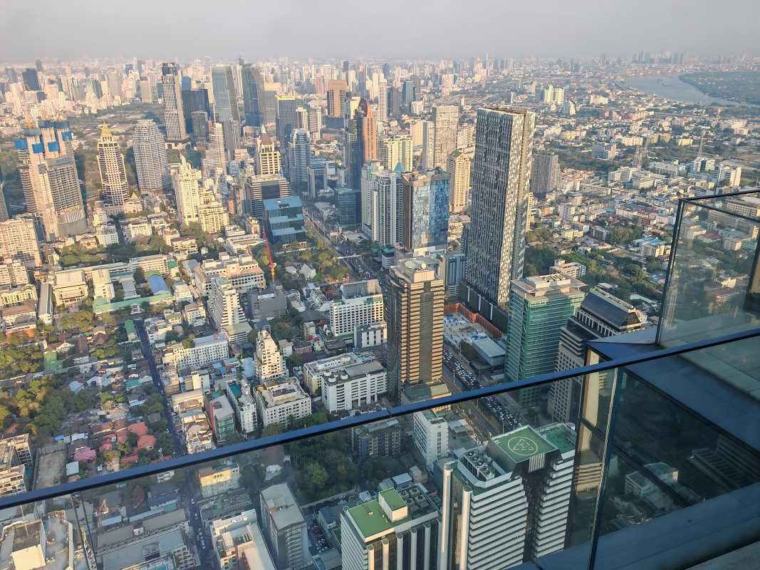 King Power Mahanakhon - 74. poschodie, sklenená vyhliadka