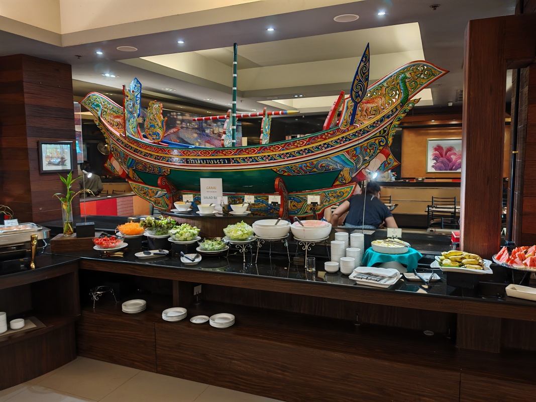 Raňajky v Nouvo City Hotel